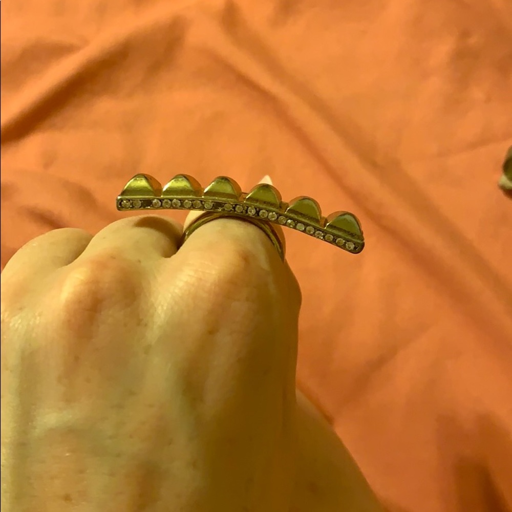 Brass knuckle ring